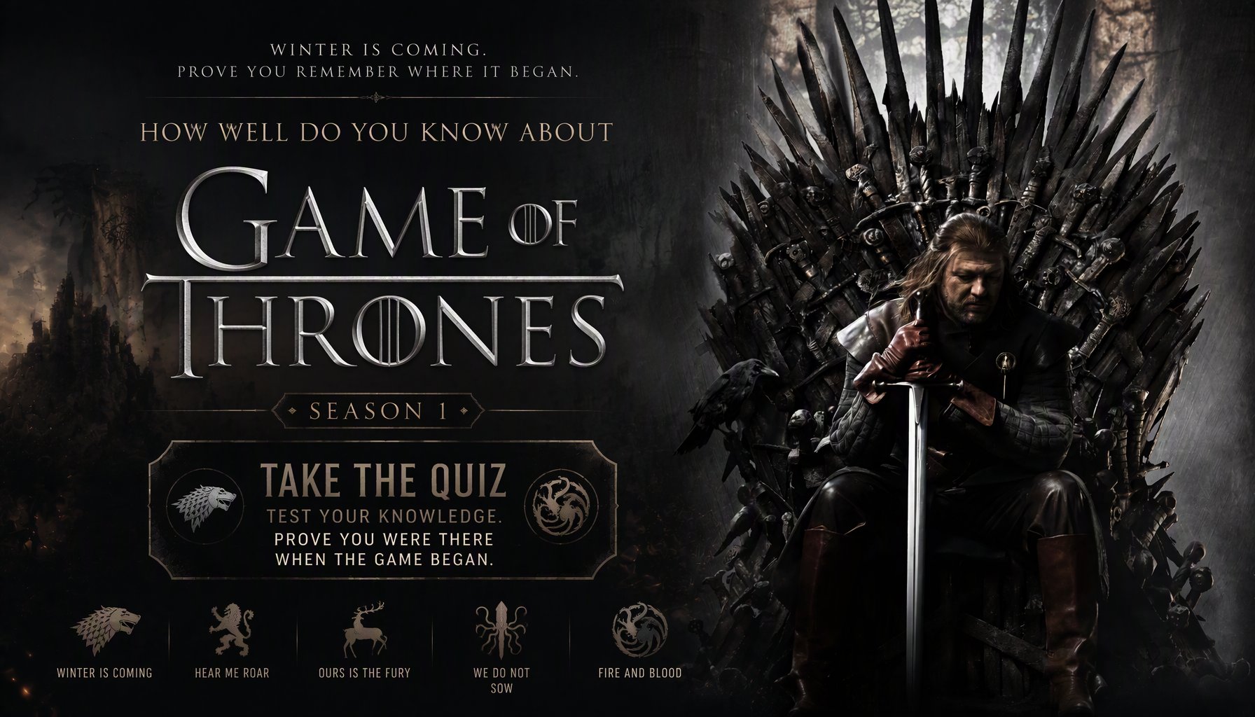 Game of Thrones Season 1 Quiz